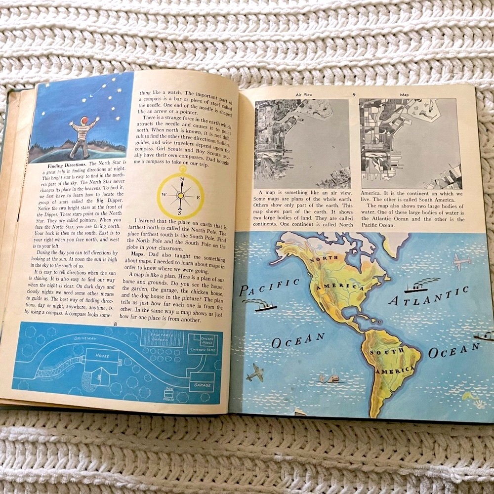 🌎Vintage My World of Neighbors Catholic Children Picture Hardback Cloth Book🌎 - Picture 9 of 16